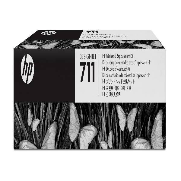 HP C1Q10A/711 Printhead + Ink cartridge Bk,C,M,Y 48ml Pack=4 for HP ...