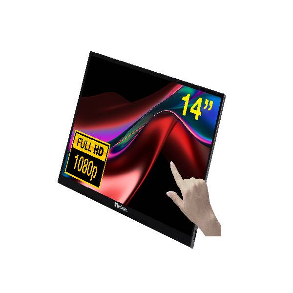 Verbatim 49591, 35.6 cm (14"), 1920 x 1080 pixels, Full HD, 6 ms, Black